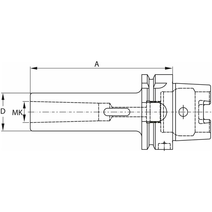 Reduceringshylsa MK-skaft med medbringare 1