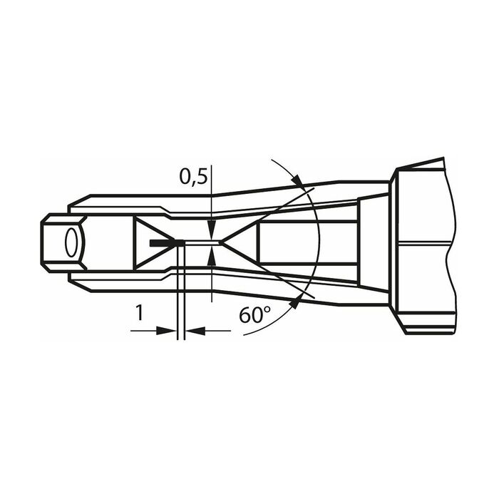 Digital bygelmikrometer med mätspets 0-20 mm