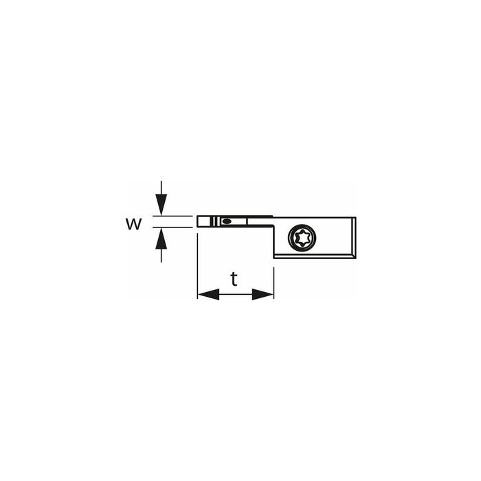 eco-skärhållare rak 2,5 mm