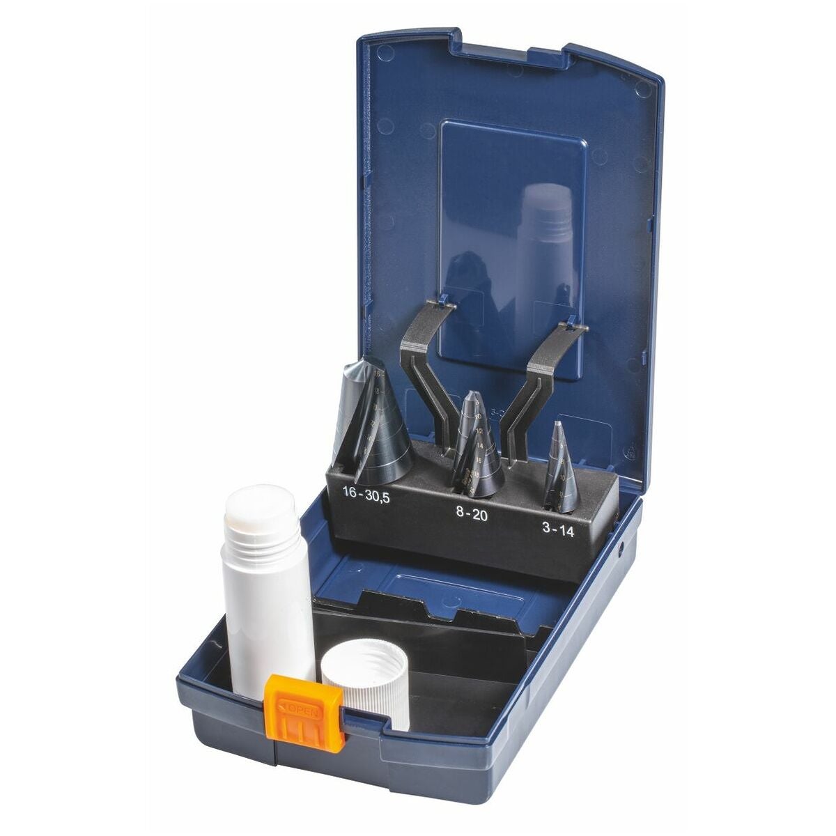 Precisionsplåtborrsats med spiralspår HSS TiAlN