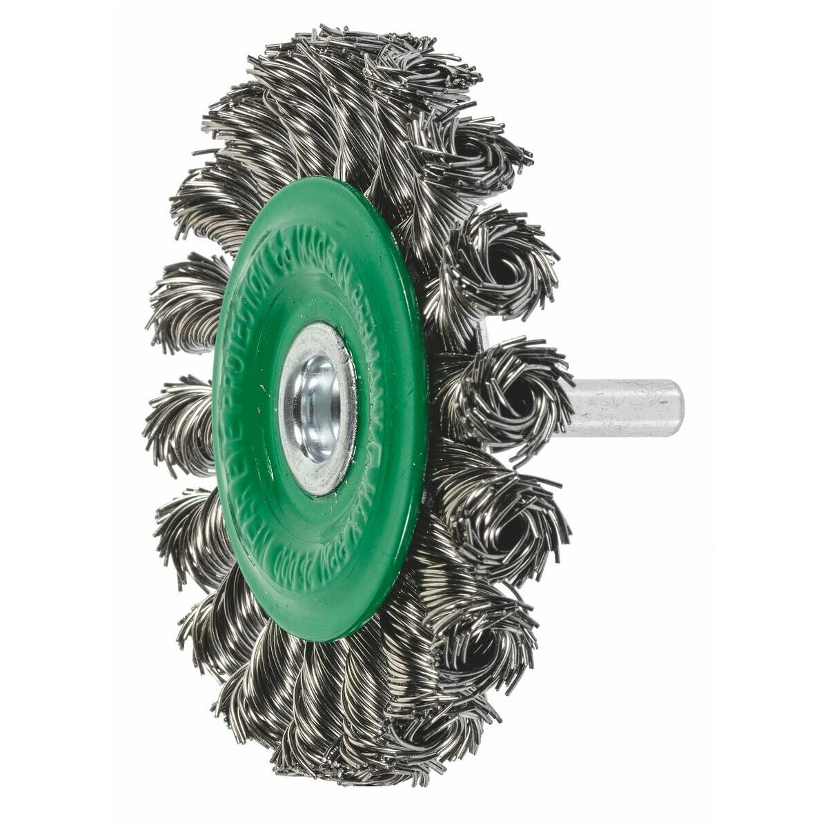 Rundborste med skaft tvinnad, INOX-tråd 0,50 mm