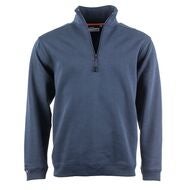 Zip-Sweatshirt marinblå
