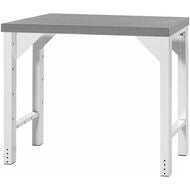 Vario Basic arbetsbänk, höjd 850 mm, Eluplan-skiva mörk 1000 mm