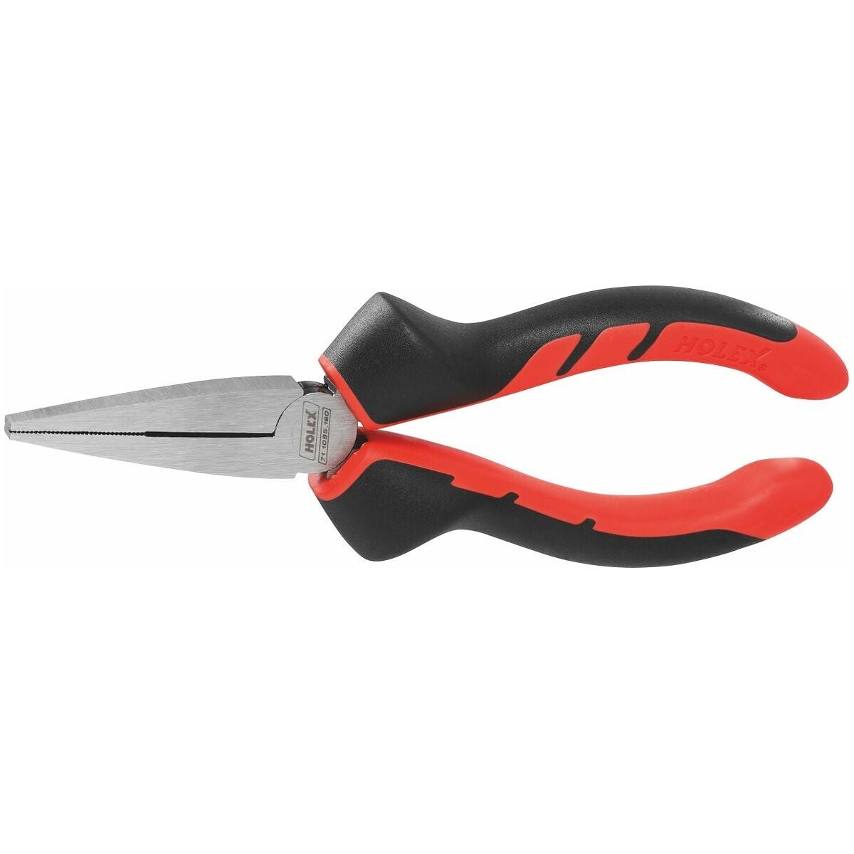 Spetstång, flat,förkromad, med grepphylsor