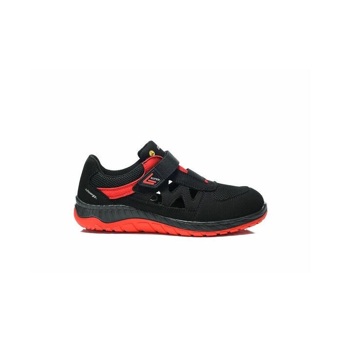 Sandal svart / röd LONNY red Easy ESD, S1PS 45