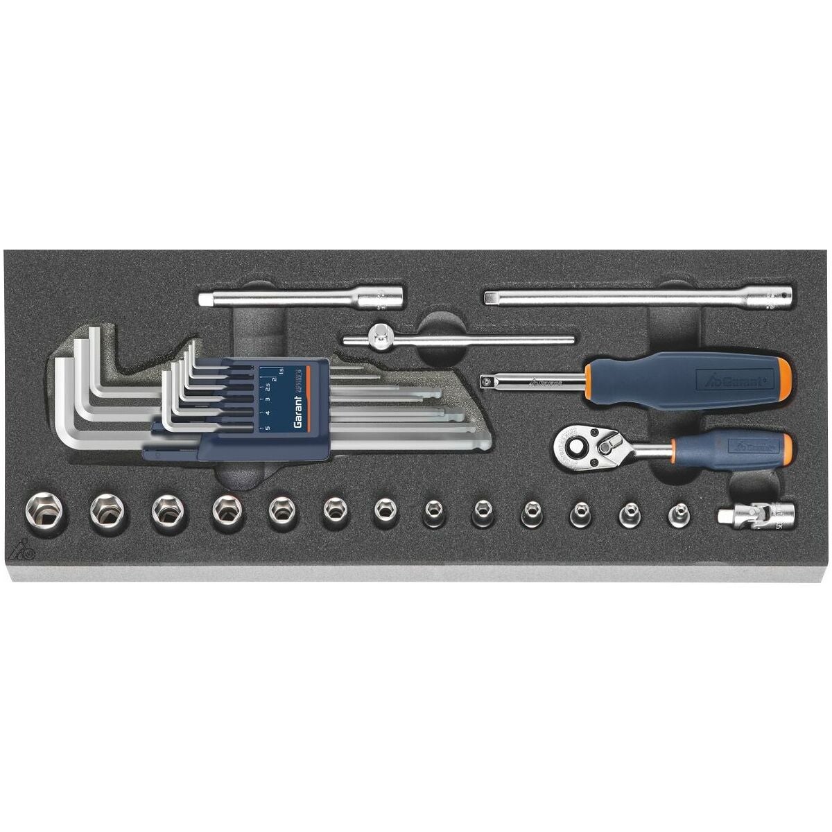 Hylsnyckelsortiment 1/4 tum 28