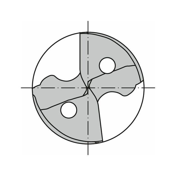 HM-HPC-borr cylindriskt skaft DIN 6535 HA 6,9 mm