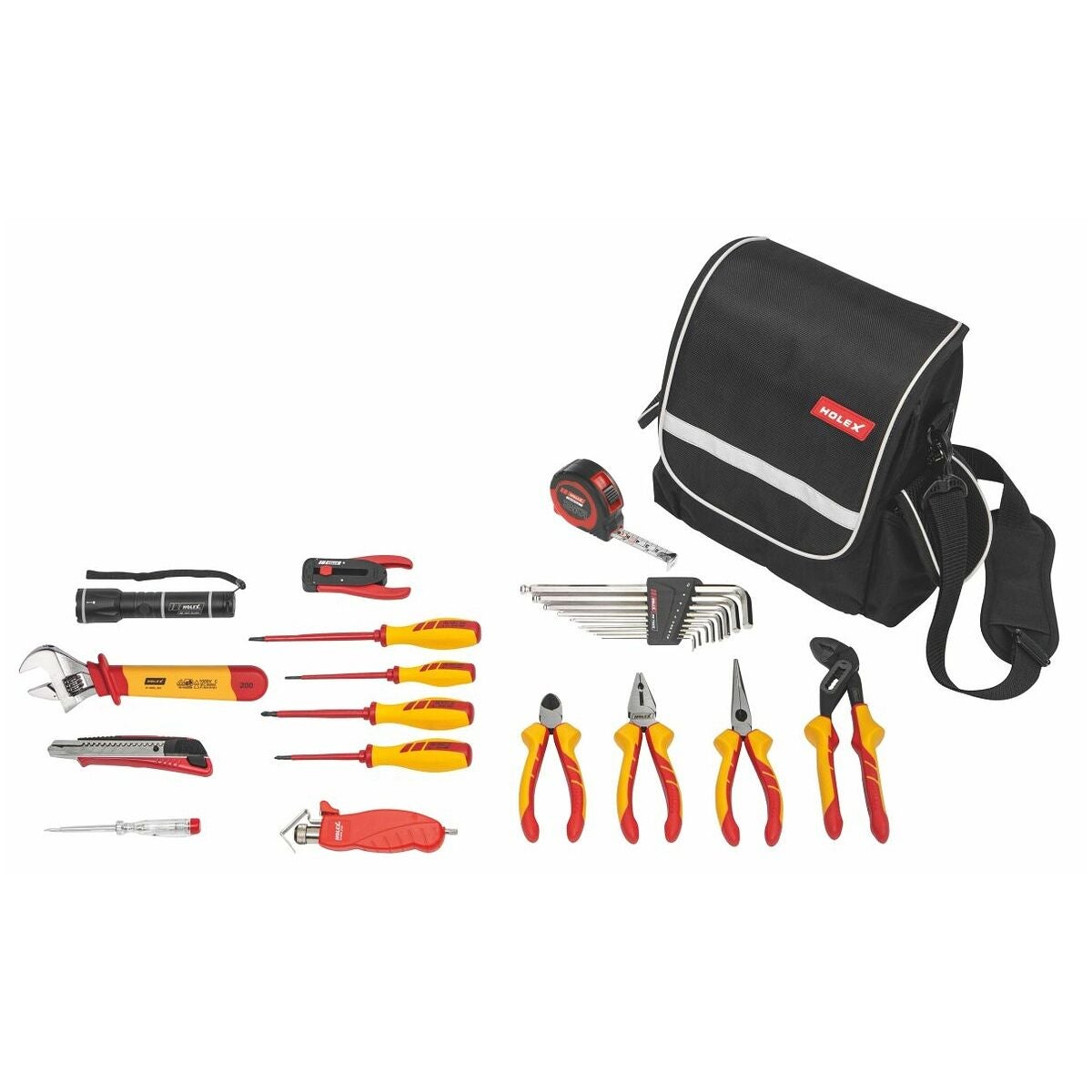 Verktygssats för elektriker, 24 delar i elektrikerväska