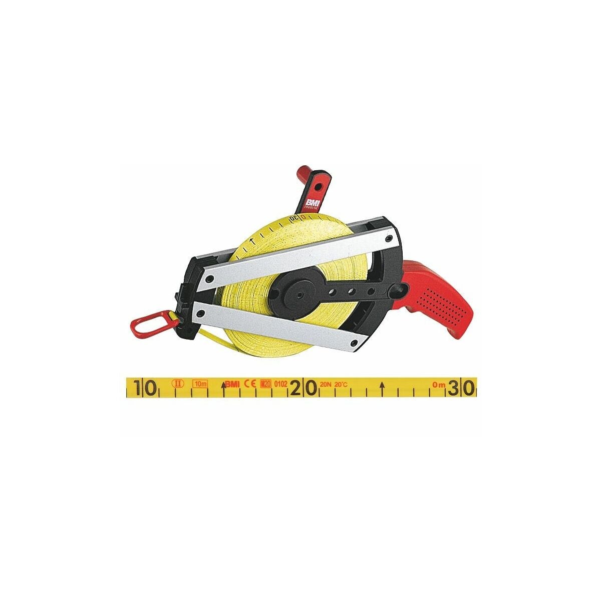 Glasfibermåttband i ram 30 m