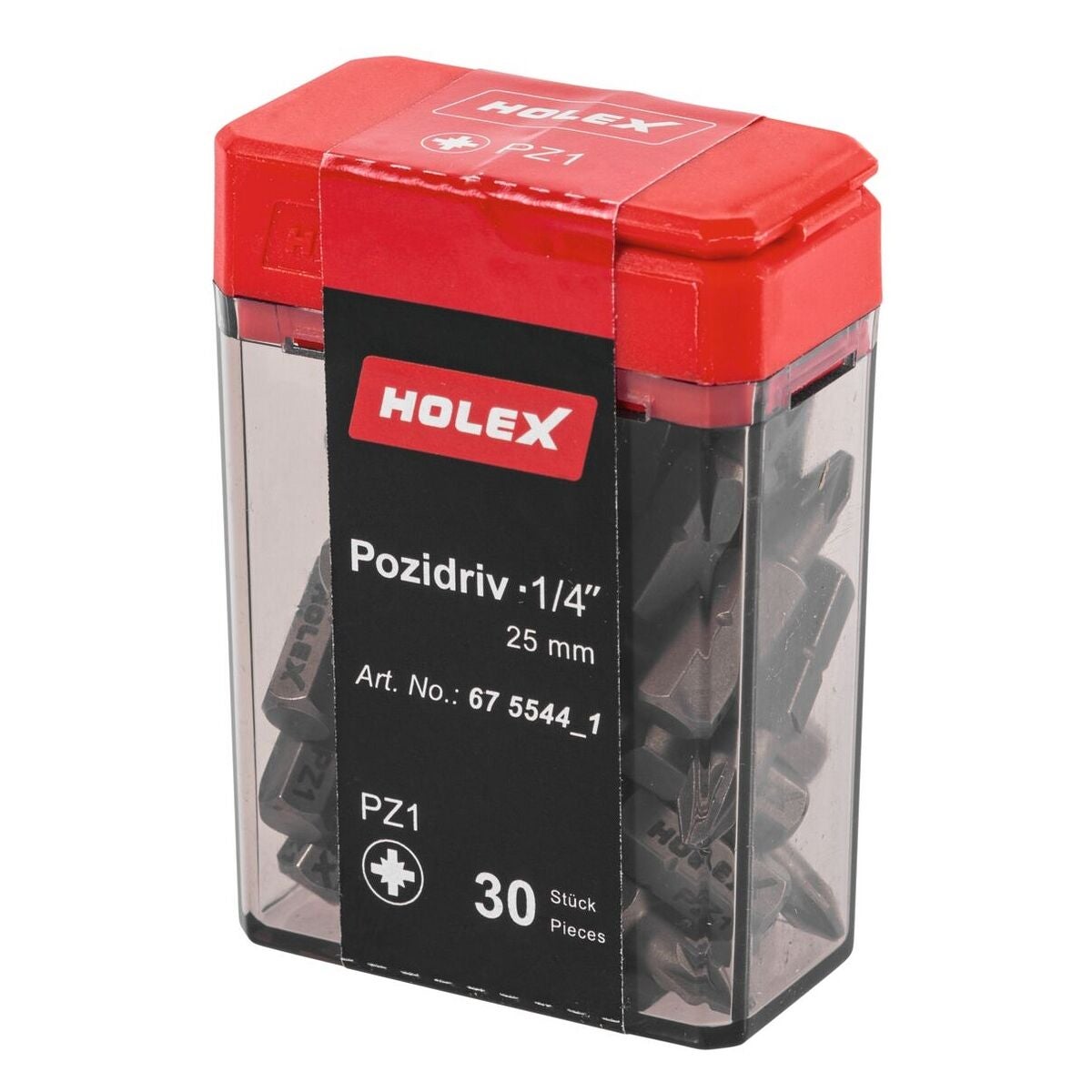 Bitsset för Pozidriv, 1/4 tum C 6,3 Sats med 30 bits