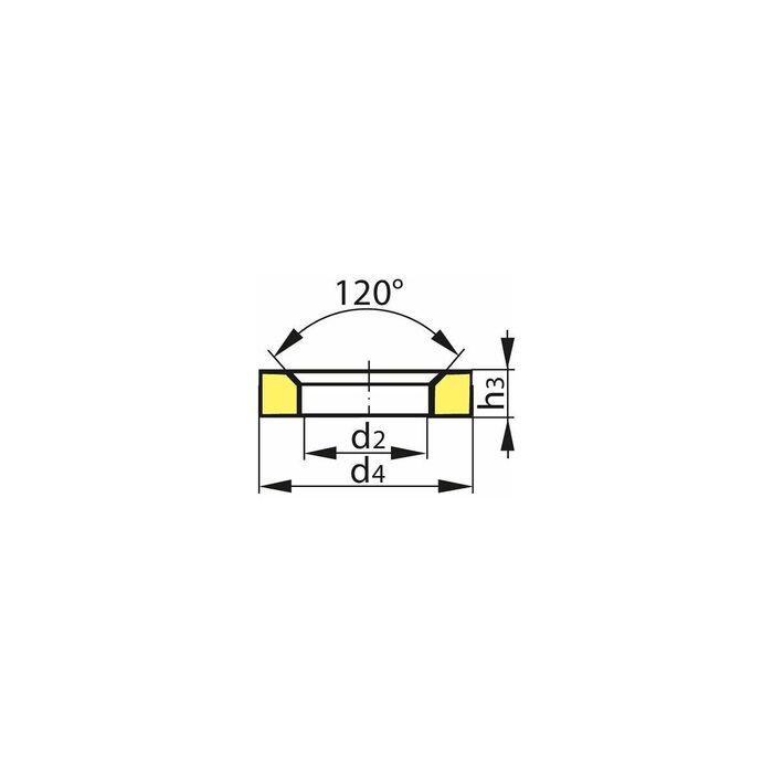 Konisk bricka Form D M16