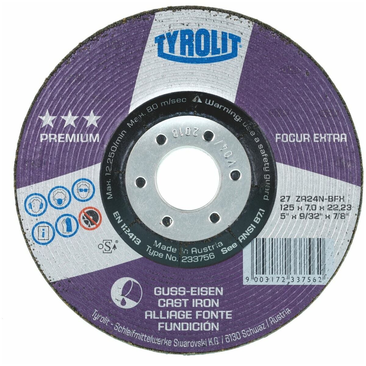 Skrubbslipskiva PREMIUM*** Focur 178X7 mm