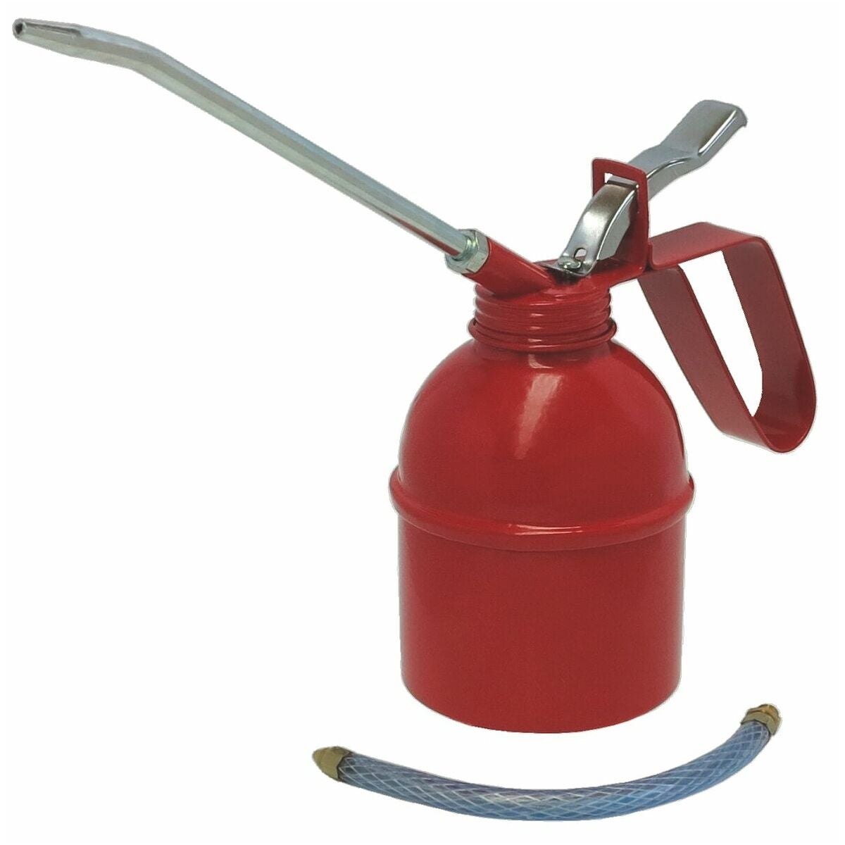 Maskinoljekanna med två olika pipar