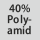 Tygsammansättning: 40% polyamid