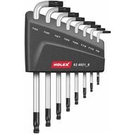 Vinkelskruvmejselsats för Torx® med klotf. huvud