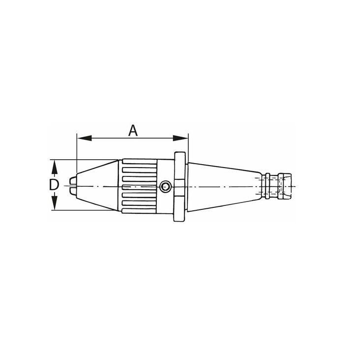 Borrchuckar Form A 1-13 mm