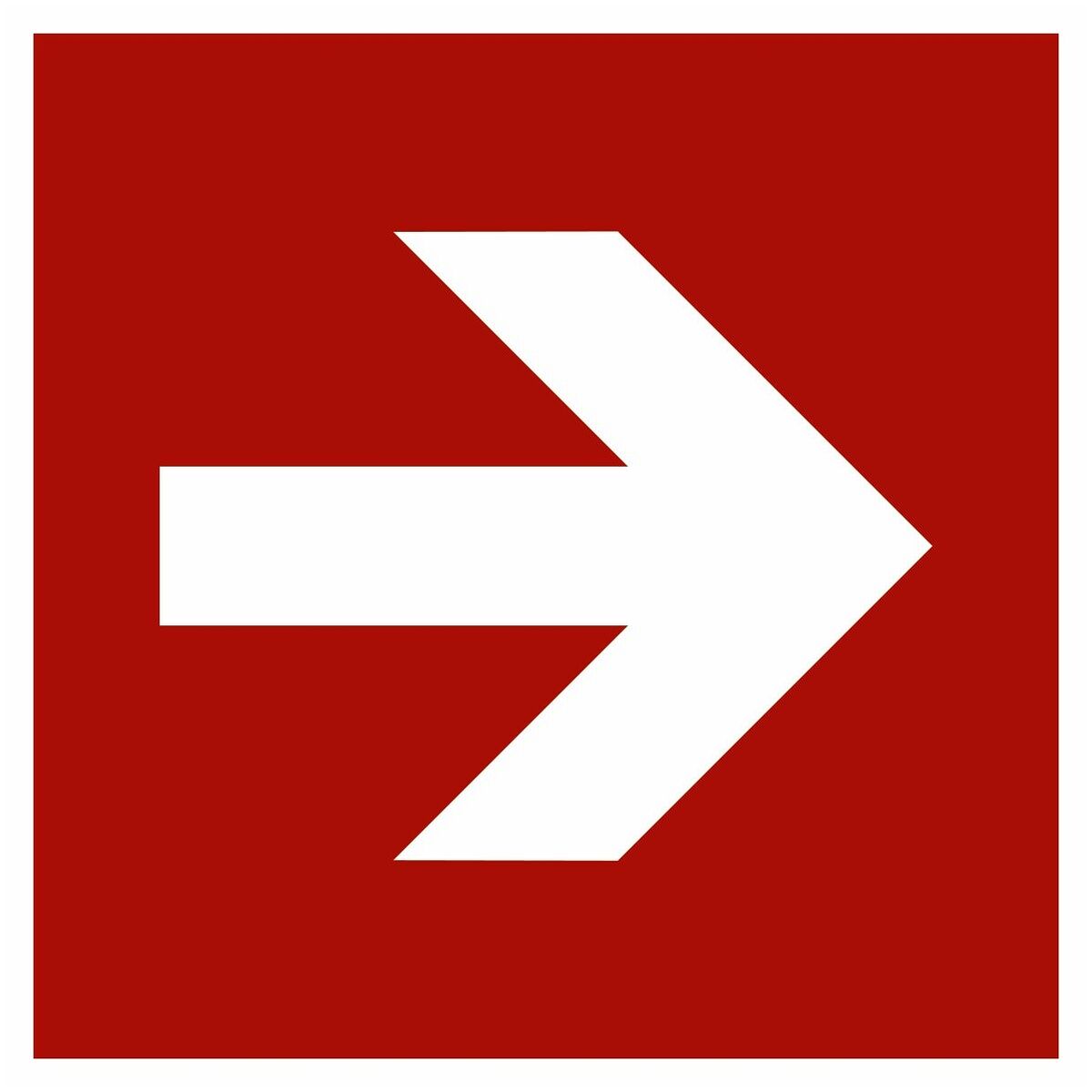 Brandskyddsskyltar Riktningsangivelse rak