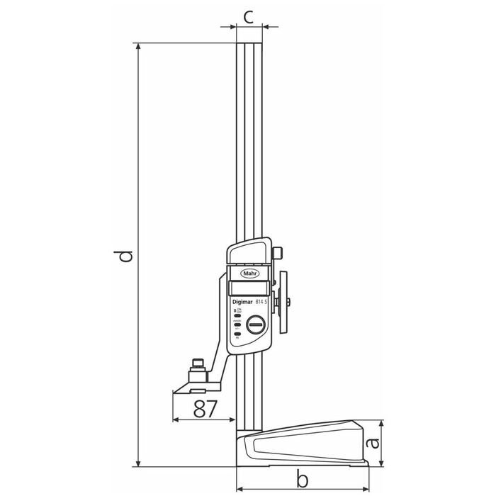 Digital höjdmätare och höjdritsmått med datautgång 600 mm