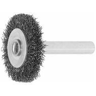 Rundborste med skaft Ståltråd 0,20 mm 30X6 mm