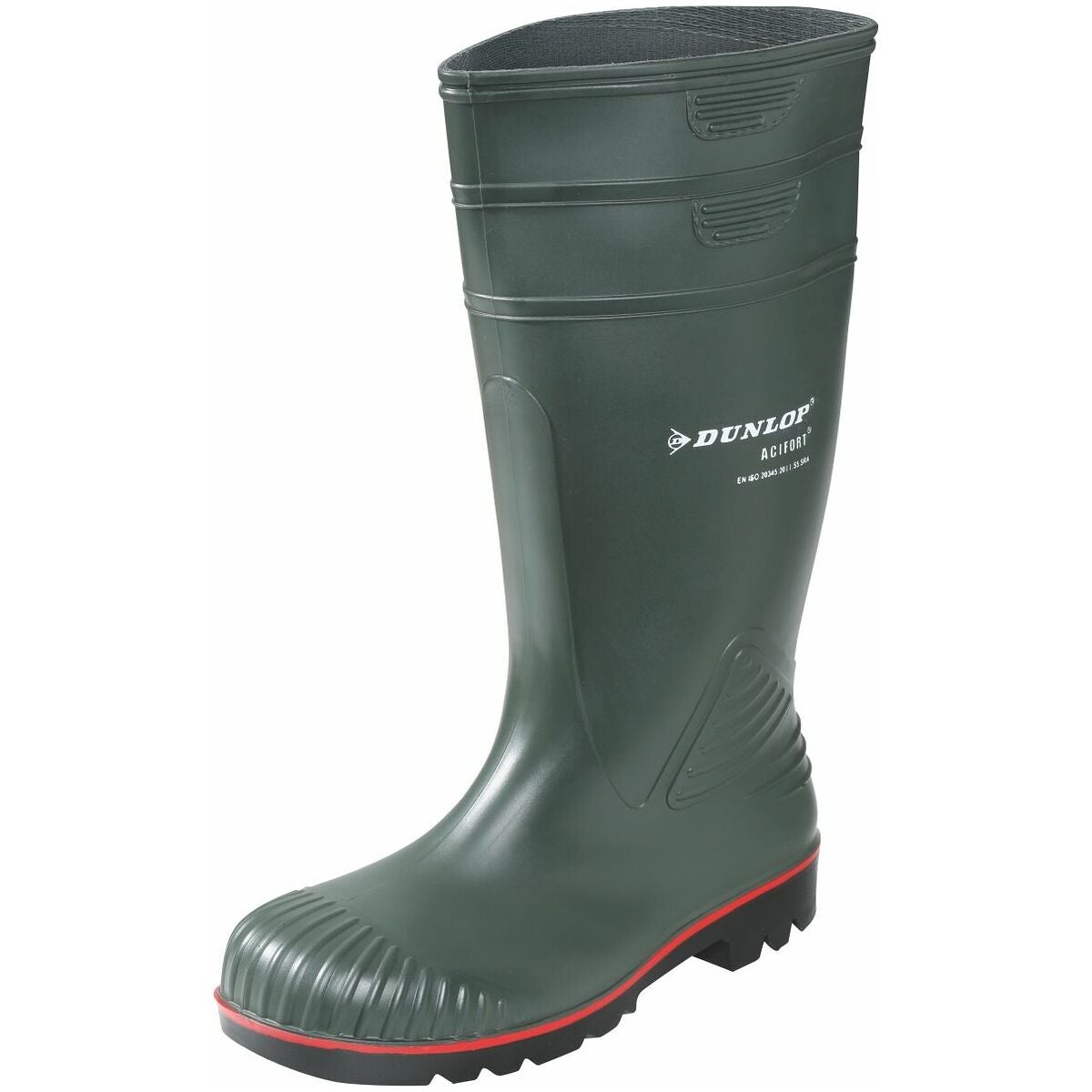 Skyddsstövel grön DUNLOP ACIFORT HEAVY DUTY FULL SAFETY, S5