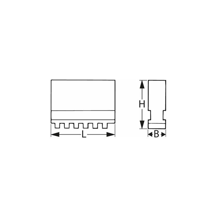 Blockbackar, sats 4 delar, mjuka 250 mm