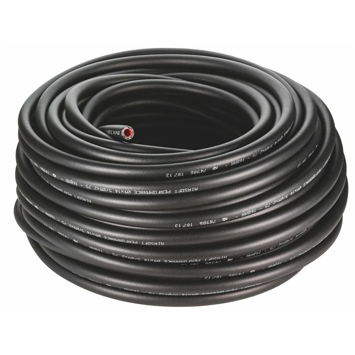 Vävslang svart AIRSOFT, PVC 9 mm