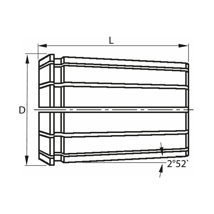 OZ-spännhylssats typ 462 E 15 delar, för chuck 5−25 mm