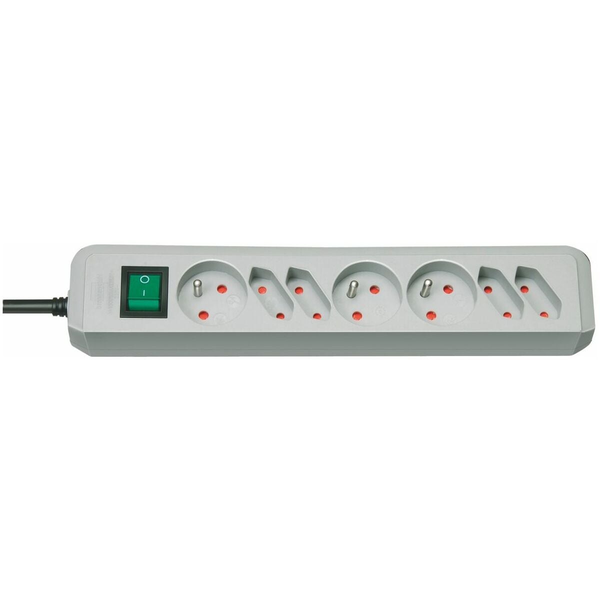 Uttagslist med brytare