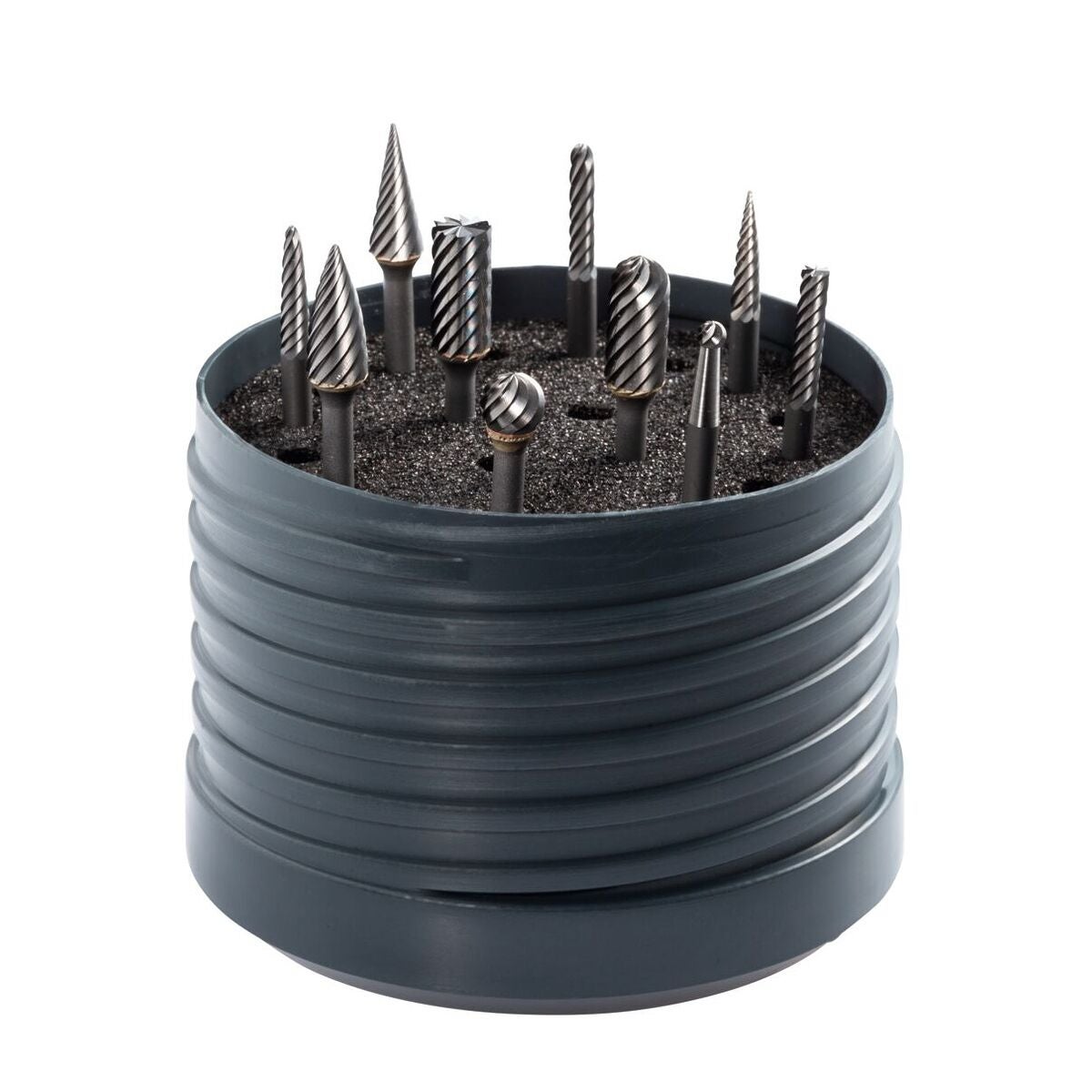 Sats med roterande filar 10 delar GARANT Master Uni – medel VHM