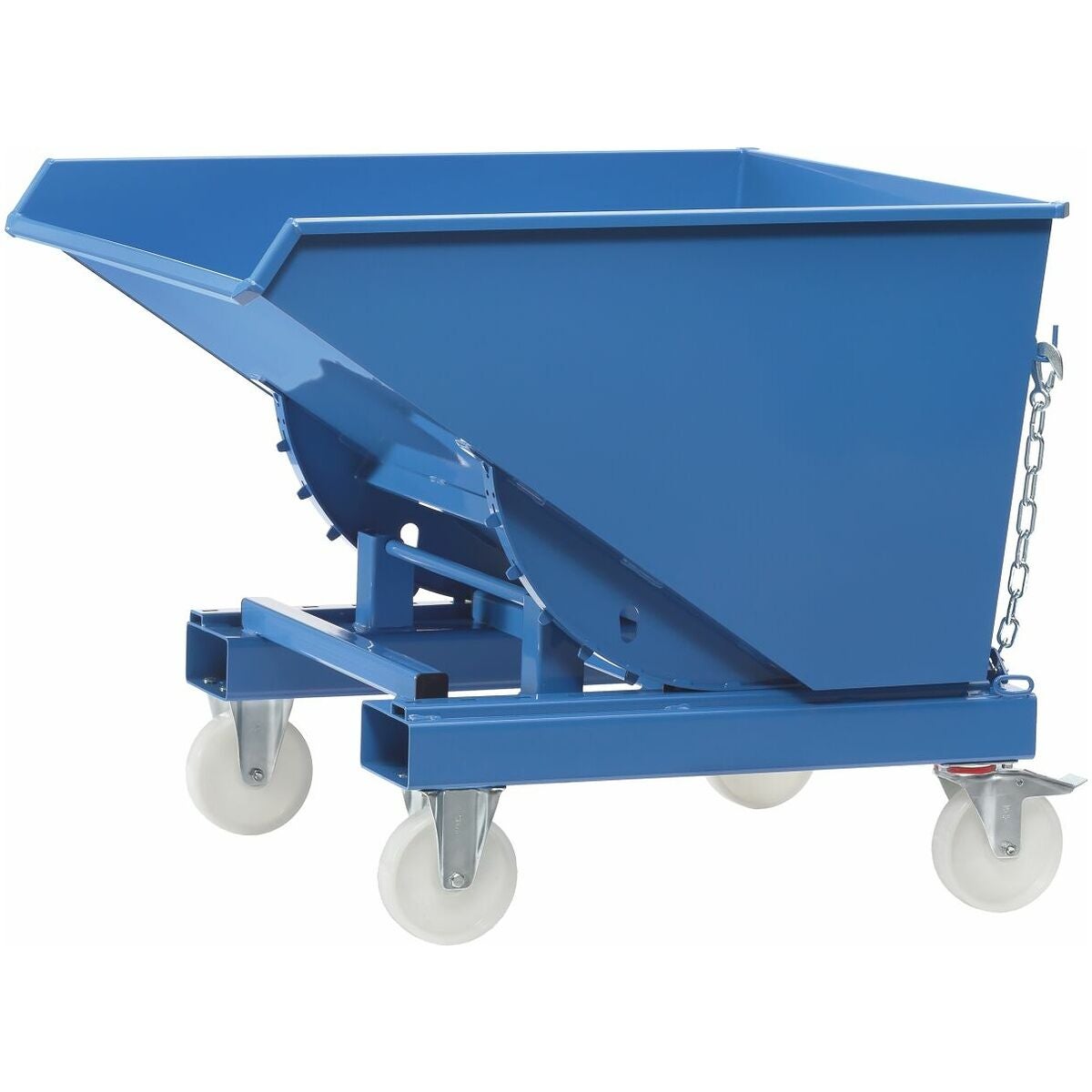 Självtippande tråg med kran