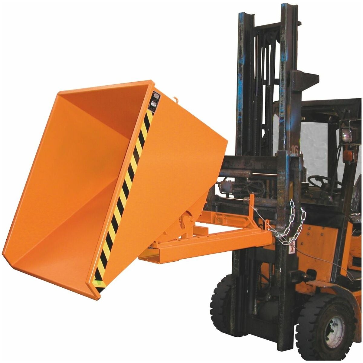 Tippbehållare med avrullningssystem, lackerad