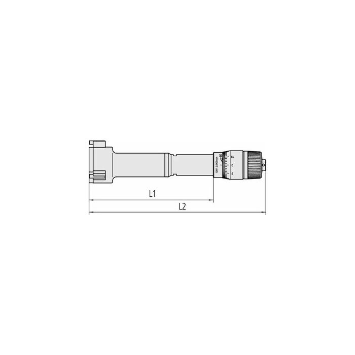 Innermikrometer Holtest för bottenhålsmätning 62-75 mm