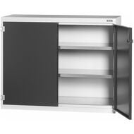 Basskåp med dörrar helt av plåt