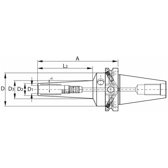 Slimad hydraulchuck 12 mm