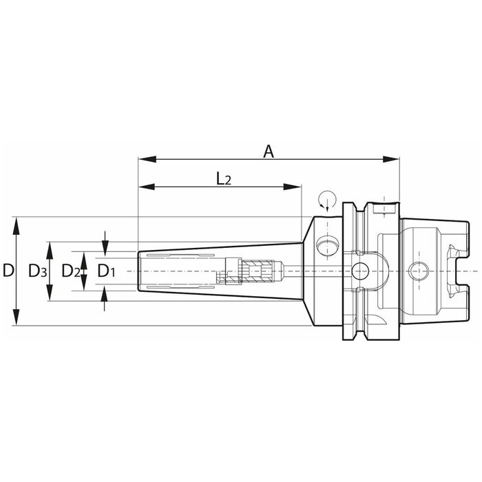 Slimad hydraulchuck 3 mm