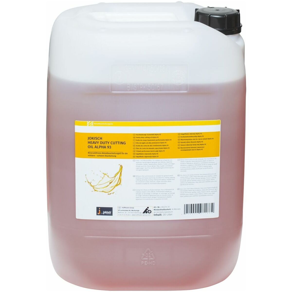 Högeffektiv skärolja, klorfri Alpha 93 20 l