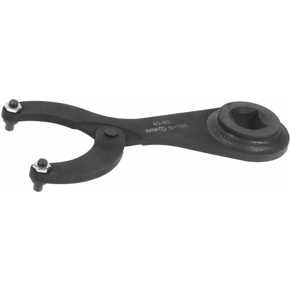 Ställbar haknyckel för momentnycklar