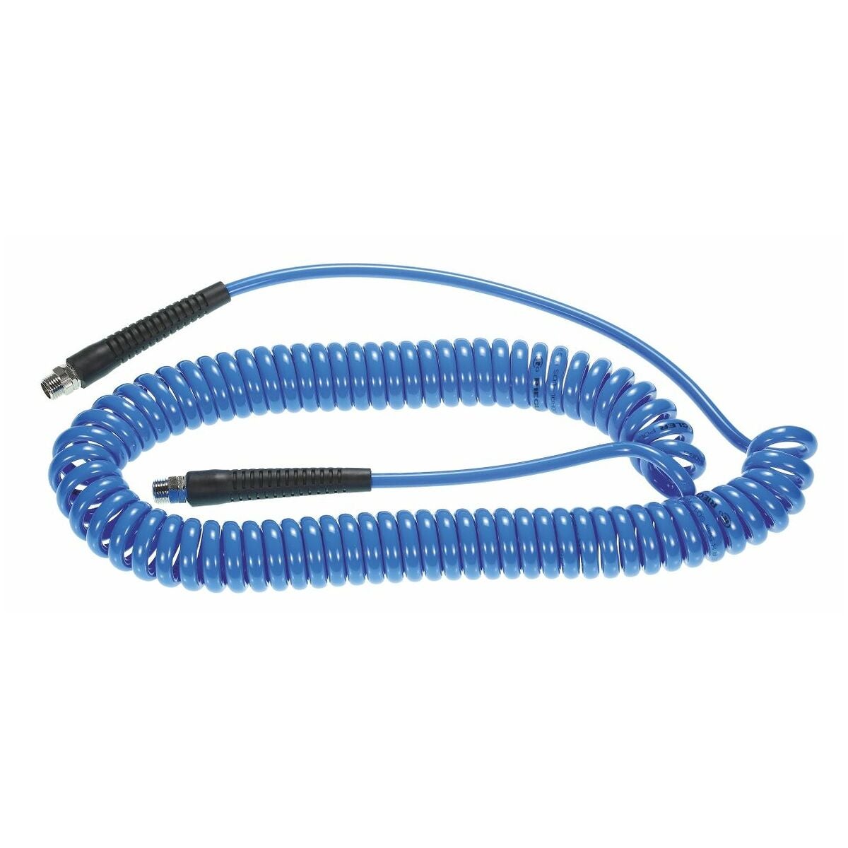 PU-spiralslang 3/8 tum med vridbar skruvkoppling och vikskydd