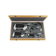 Digital bygelmikrometersats IP65 med datautgång 0-100 mm