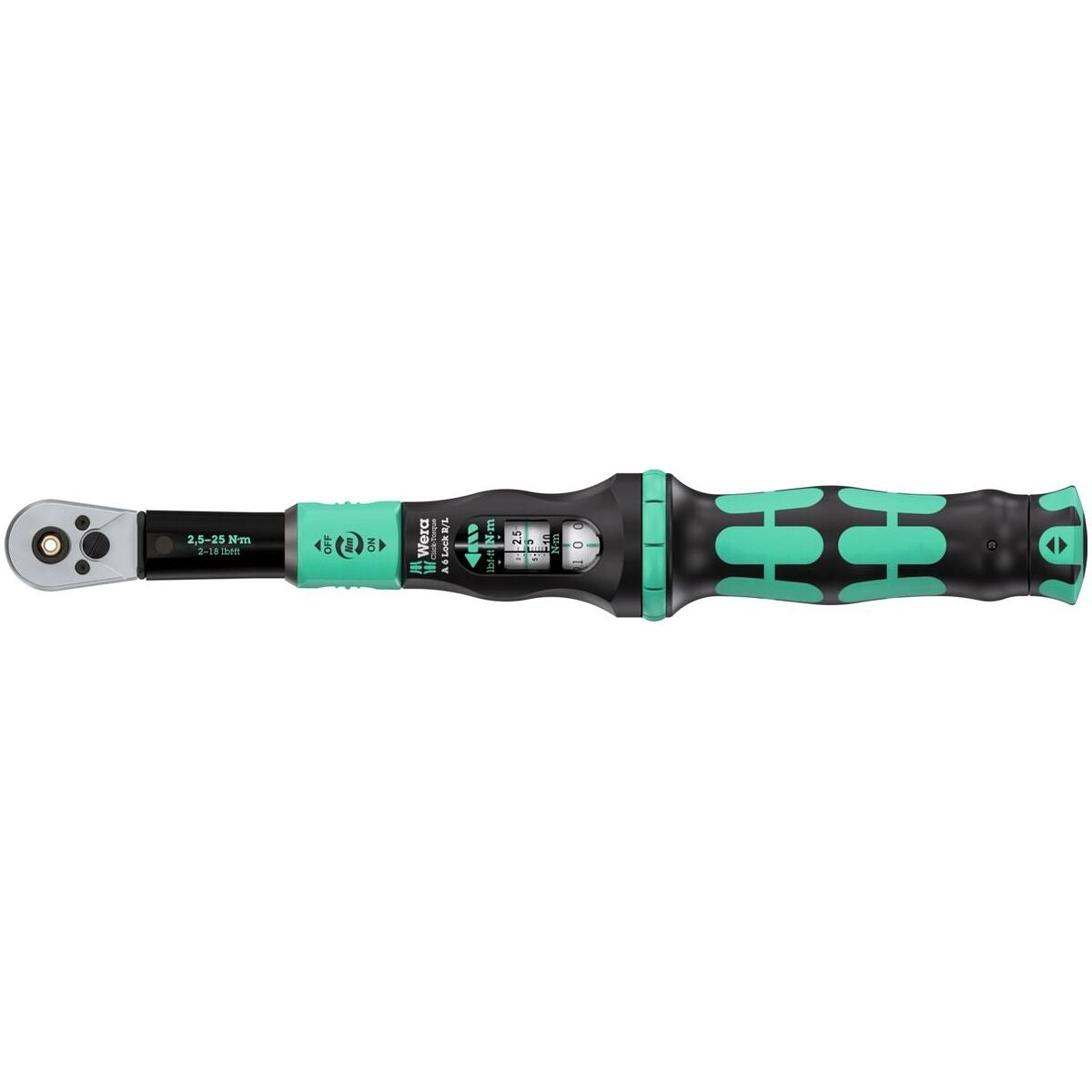 Momentnyckel med bitsfäste Torque Lock-funktion