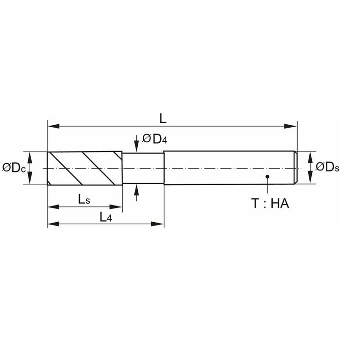 HM-fräs HPC 12 mm