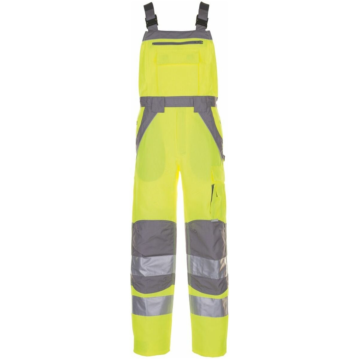 Varselhängselbyxa Plaline gul/zink