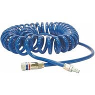 Polyuretanspiralslang 1/4 tum med säkerhetskoppling av stål eSafe ⌀ 8×12 mm 6 m