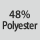 Tygsammansättning: 48% polyester