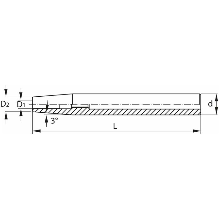 Krympchuckförlängning 3°, vibrationsdämpad 20/6 mm