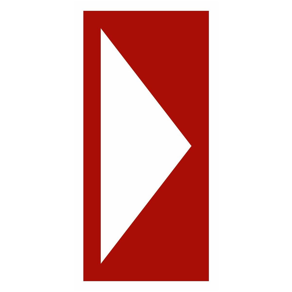 Brandskyddsskyltar Riktnngspil som tilläggsskylt för brandskyddsanordningar