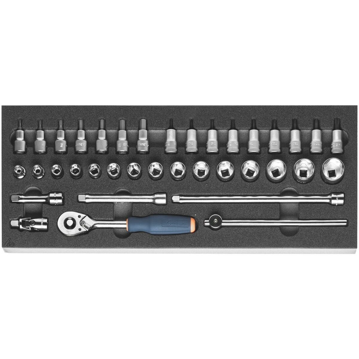 Hylsnyckelsortiment 3/8 tum 37