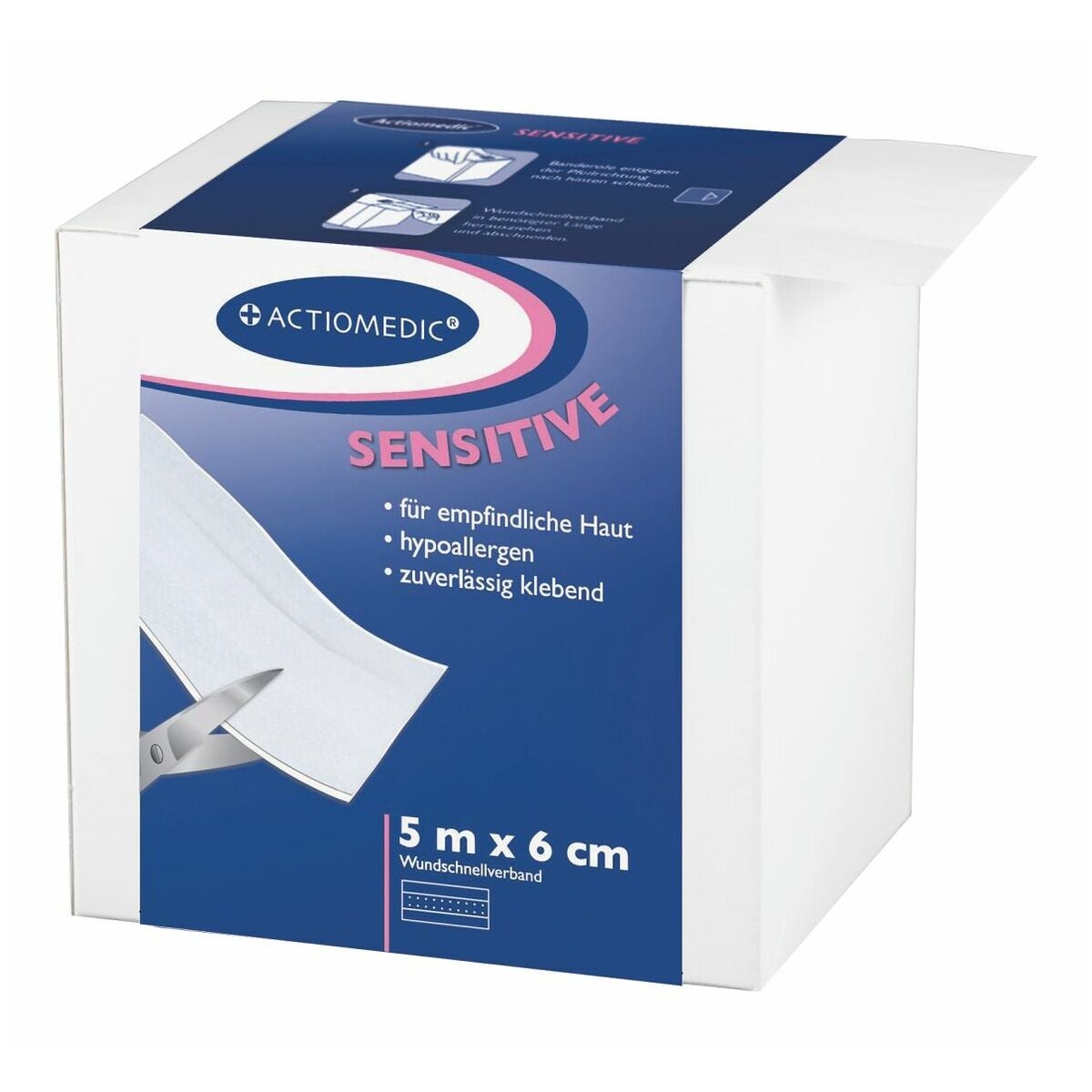 Actiomedic® snabbförband för sår Längd 5 m 60 mm