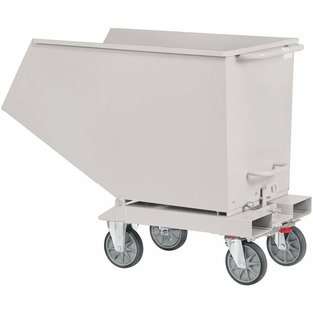 Tipptråg RAL 7035 med avtappningskran 450 l