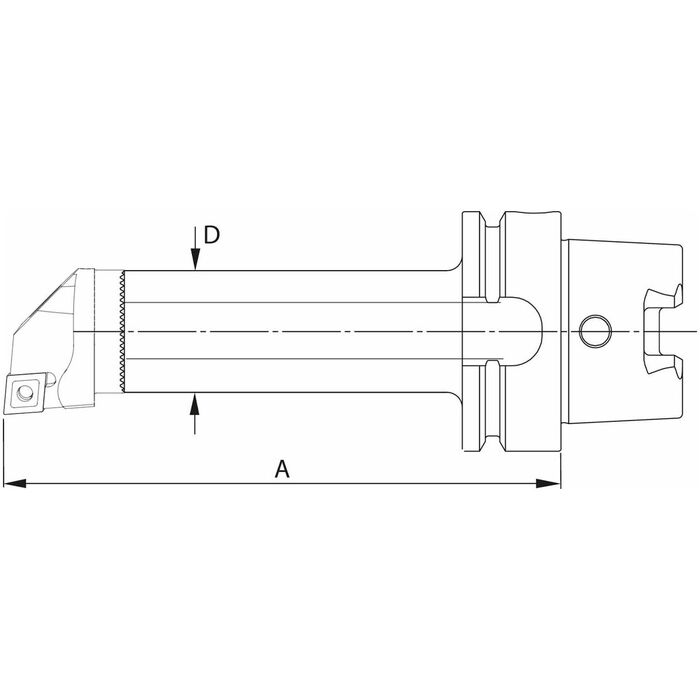 Vibrationsdämpat skärhållarskaft 63/32-186 mm